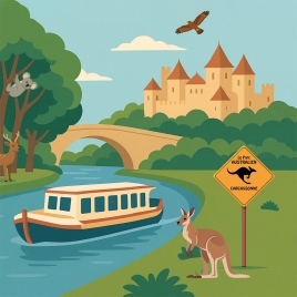 Péniche Carcassonne et le parc animalier (SLVie 4 Costières)