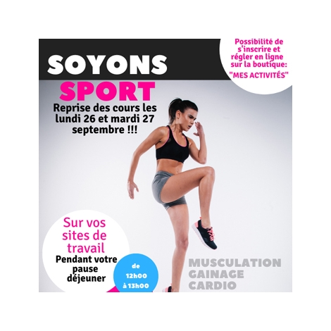 SOYONS SPORT BEZIERS SEPTEMBRE -DECEMBRE 2022